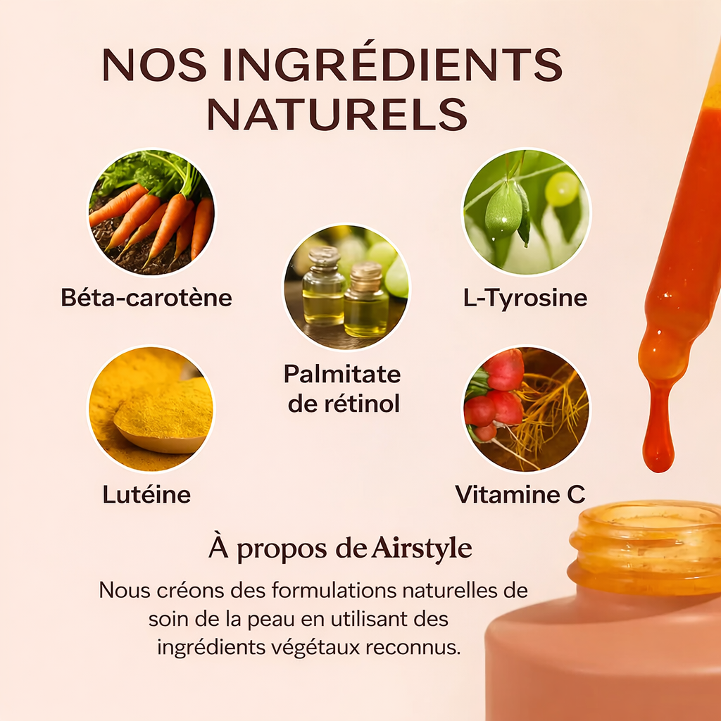 Bronzage naturel sans crème – Gouttes autobronzantes | AirStyle® skin