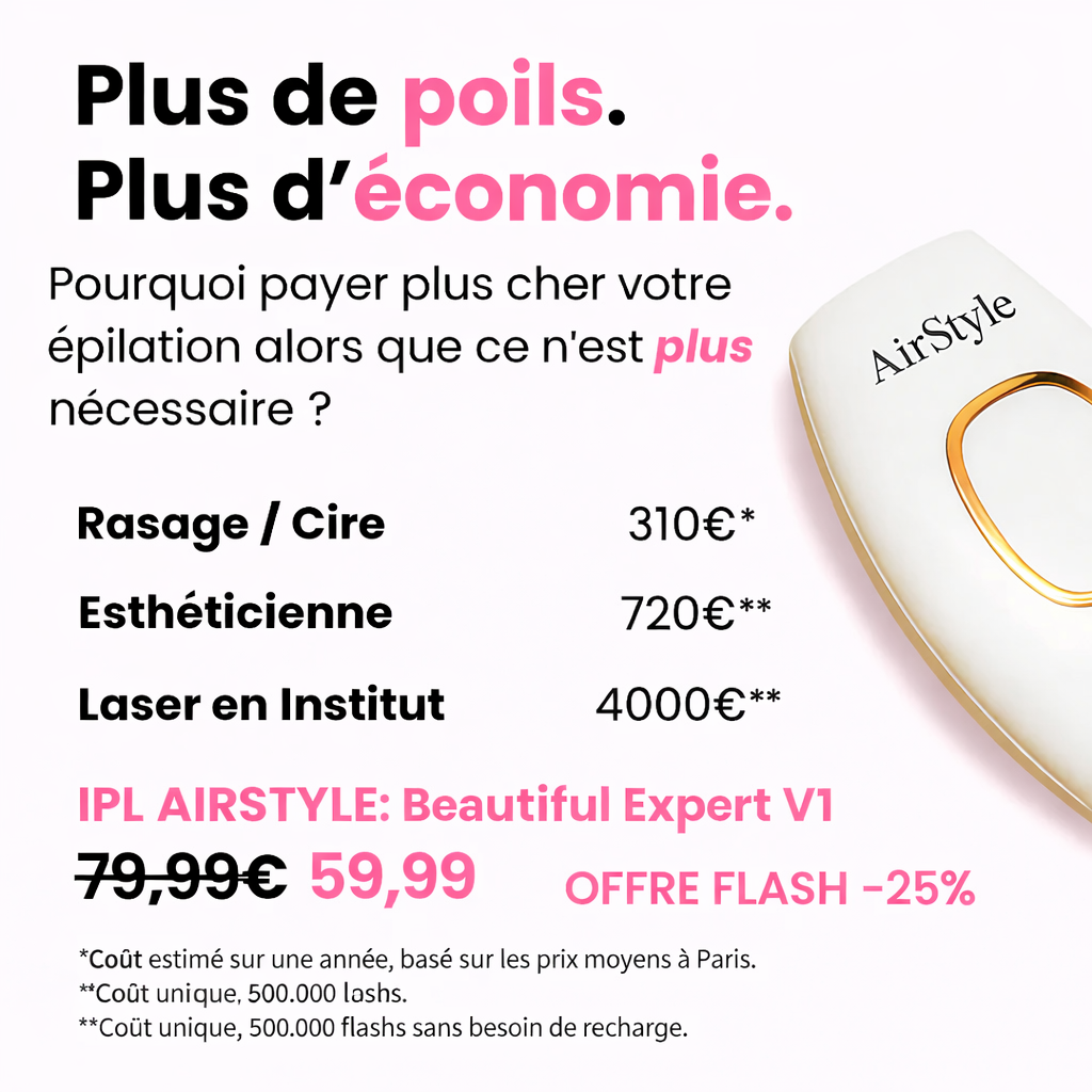 Épilateur IPL AirStyle® – Épilation Définitive Corps & Visage