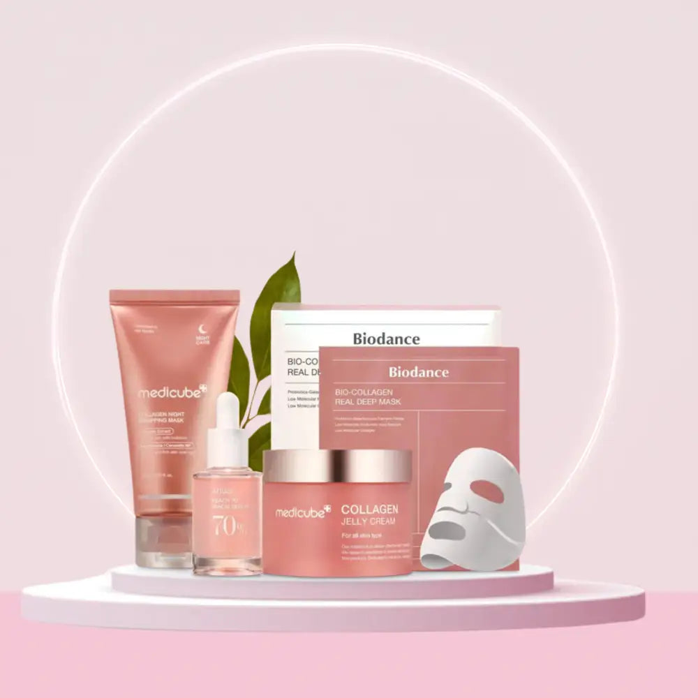 Pack Collagène : Medicube, Anua & Biodance : 5 Soins Réparateurs & Hydratants